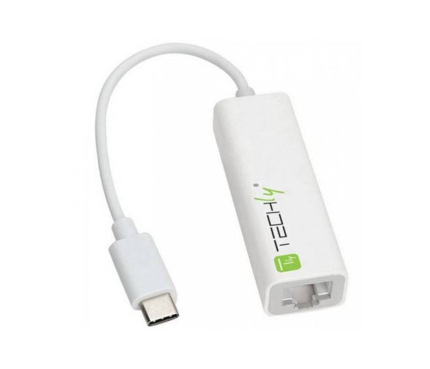 TECHLY Adapter USB C 3.1 na Gigabit Ethernet RJ45 020379 - 1384683 - zdjęcie 2